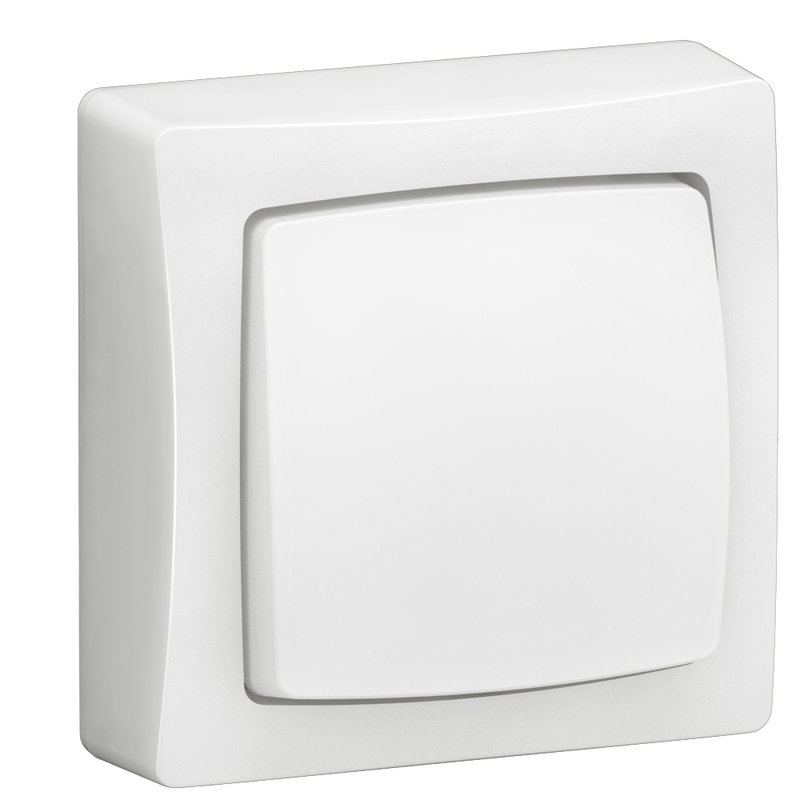 Legrand ALB2310WH - Poussoir NO-NF complet Appareillage saillie - blanc