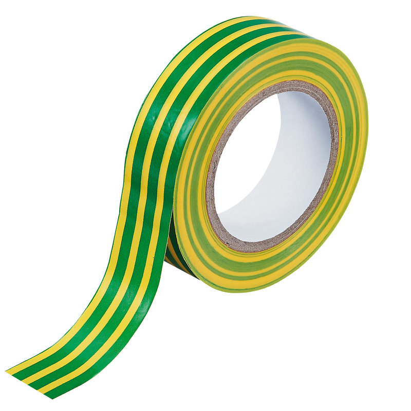 Legrand 093094 - Ruban adhésif isolant en PVC dimensions 15x10mm - vert et jaune