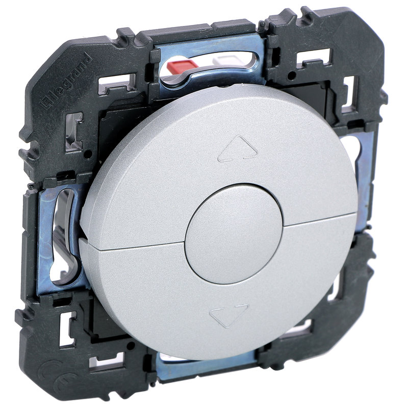 Legrand 095299 - Poussoir pour commande volets roulants dooxie finition alu