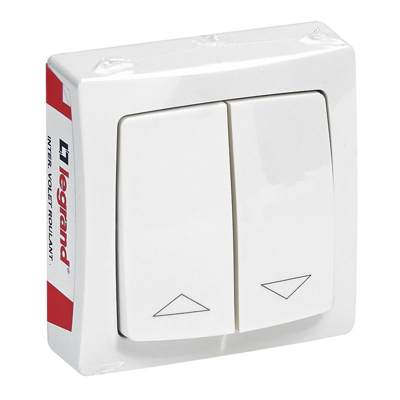 Legrand 097612 - Interrupteur individuel de volets roulants Appareillage Saillie - blanc