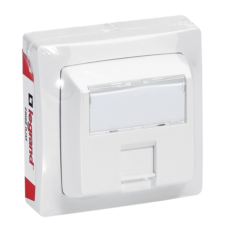 Legrand 097618 - Prise RJ45 multimédia catégorie 5e FTP Appareillage Saillie - blanc