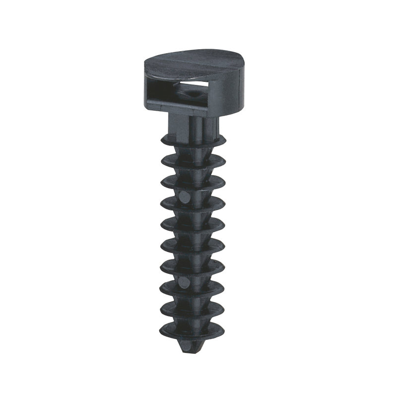 Legrand 098491 - Sachet de 10 embases à cheville pour colliers - noir