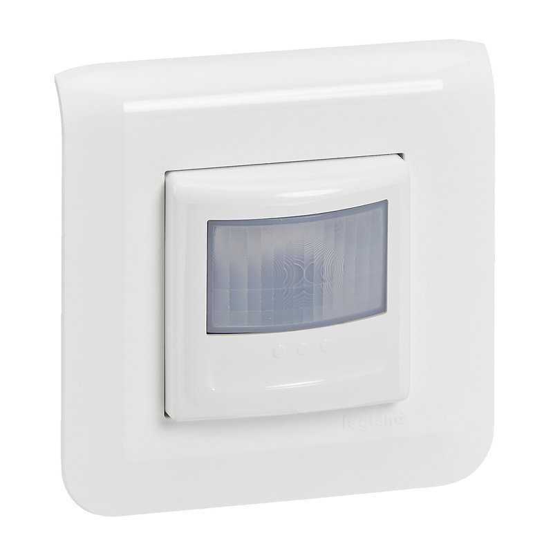 Legrand 099214A - Détecteur mural Mosaic sans Neutre 100W LED - complet Blanc