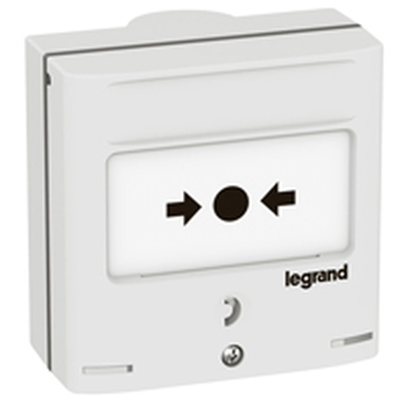 Legrand 138074 - Dispositif de commande pour coupure - 2 contacts avec voyant - couleur blanc