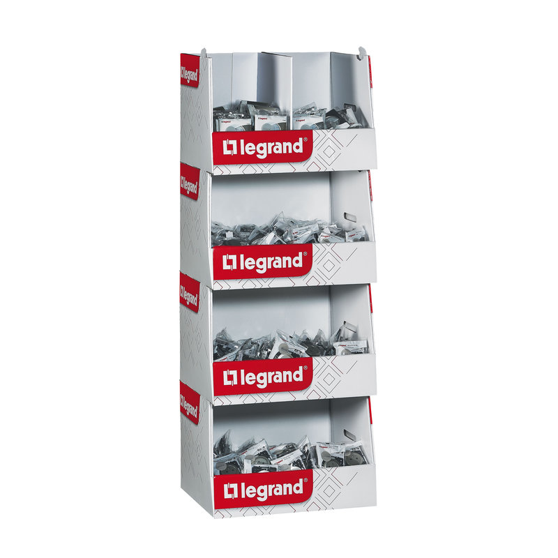 Legrand 300092 - Box standard Céliane 60 interrupteurs et 120 prises et plaques - blanc