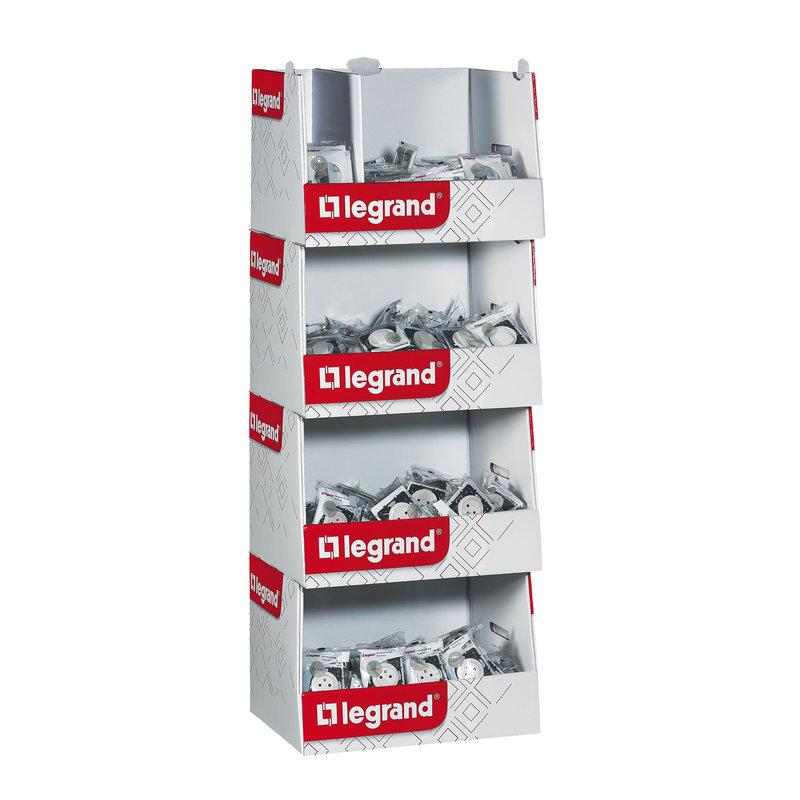 Legrand 300093 - Box standard Céliane 60 interrupteurs et 120 prises et plaques - titane