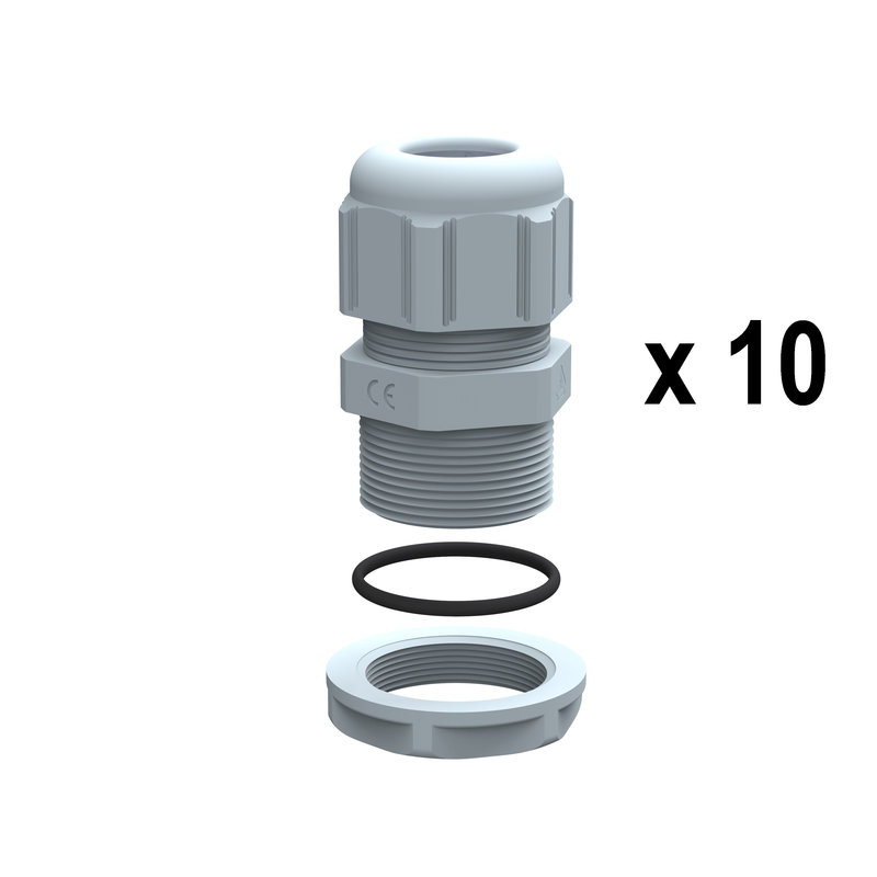 Legrand 381803 - Presse-étoupes plastique IP68 ISO25 RAL7001 - unité par quantité 10