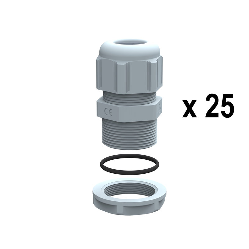 Legrand 381808 - Presse-étoupes plastique IP68 PG7 RAL7001 - unité par quantité 25