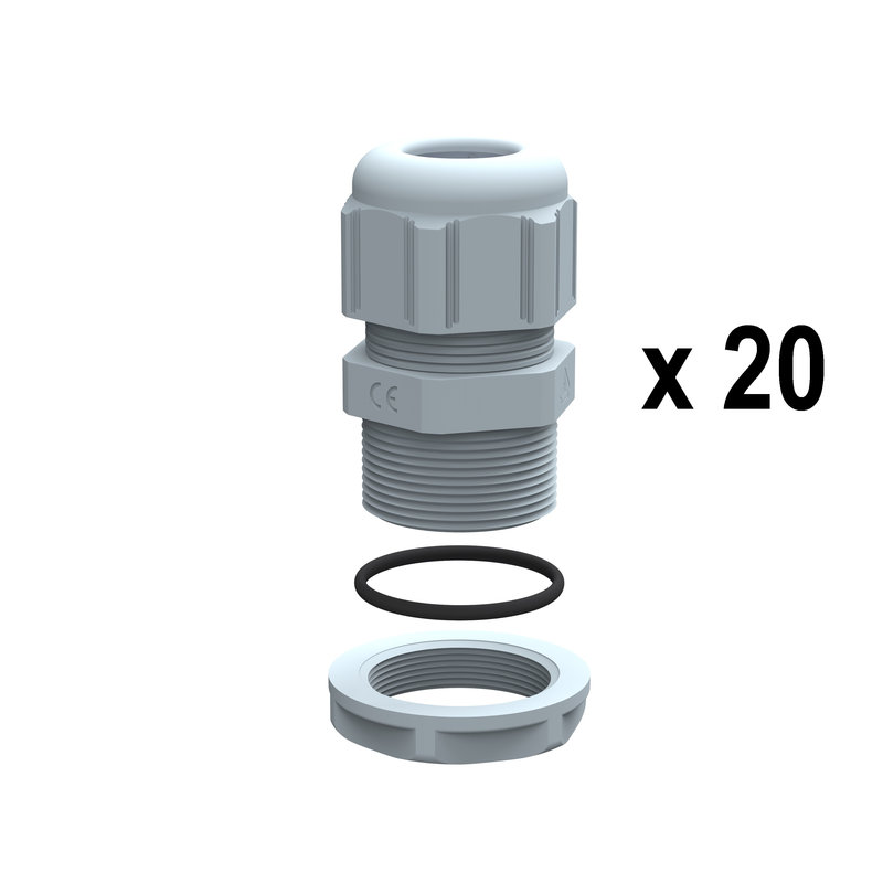 Legrand 381812 - Presse-étoupes plastique IP68 PG16 RAL7001 - unité par quantité 20