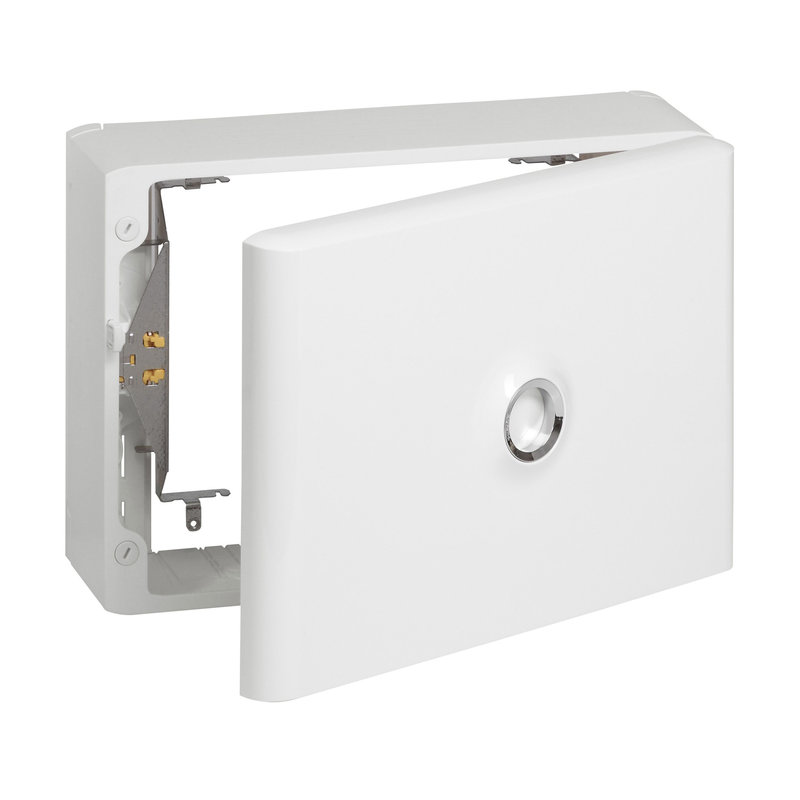 Legrand 401189 - Habillage Drivia 18 modules pour platine 13 référence 401181 ou 401191 - RAL9003