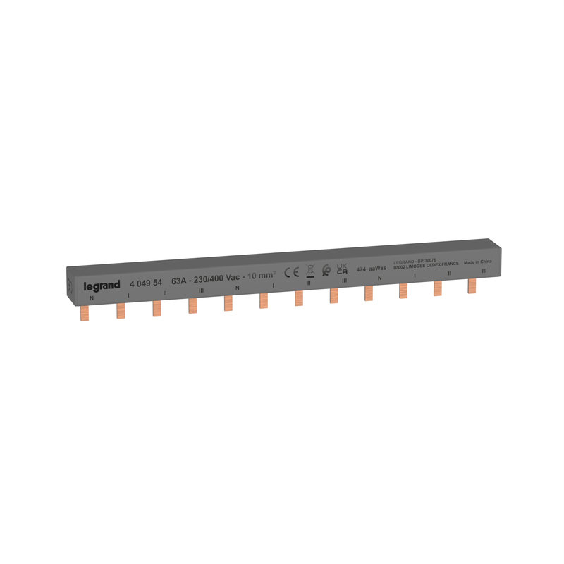 Legrand 404954 - Peigne d'alimentation 4P longueur 3 modules