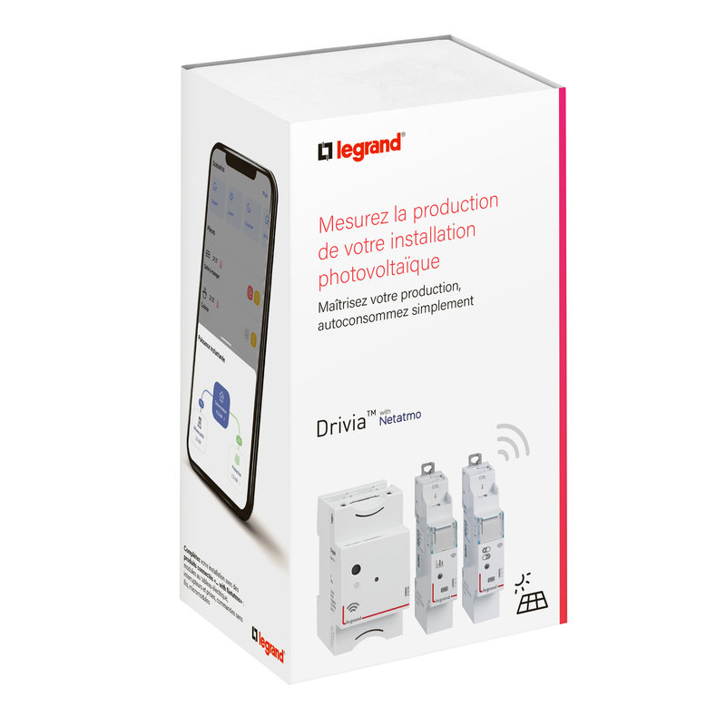 Legrand 412192 - Pack de démarrage Drivia with Netatmo - Mesurer sa production solaire
