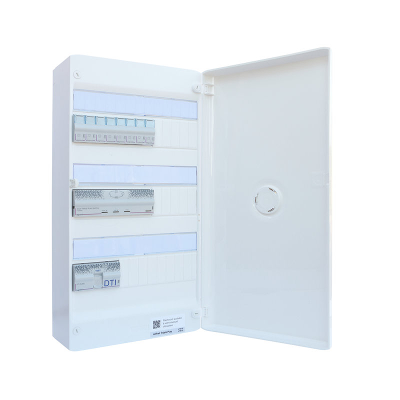 Legrand 413262 - Prêt à poser coffret multimédia Triple Play Gigabit Drivia 13 - TV sur RJ Ready