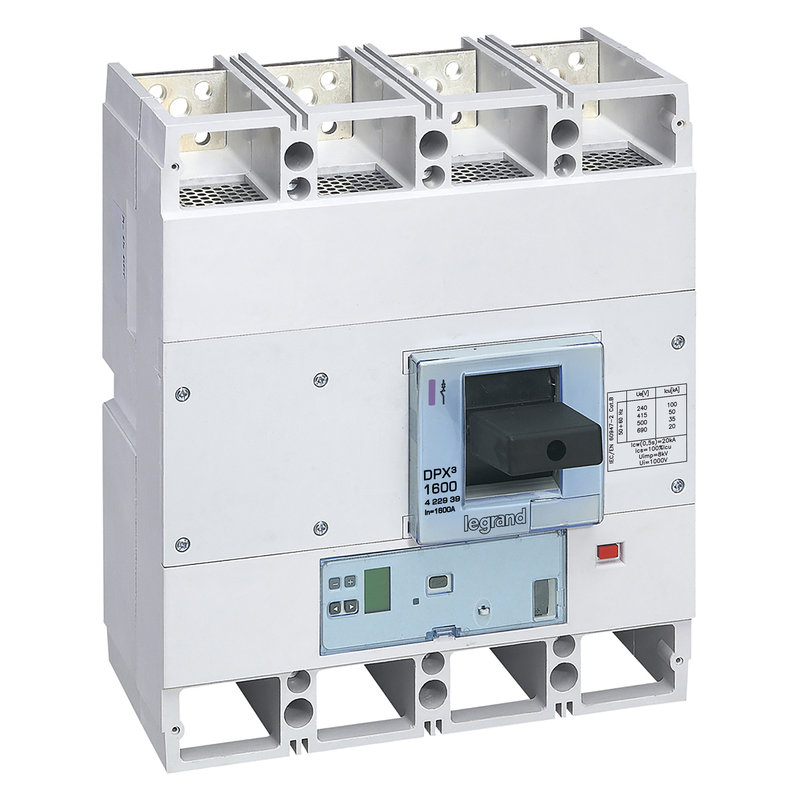 Legrand 422939 - DPX³1600 disjoncteur electronique S10 4P 1600A 50kA