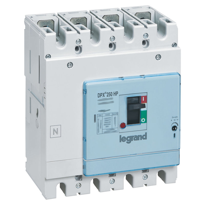 Legrand 423968 - Disjoncteur DPX³250HP magnétique seul pouvoir de coupure 70kA 4P 160A