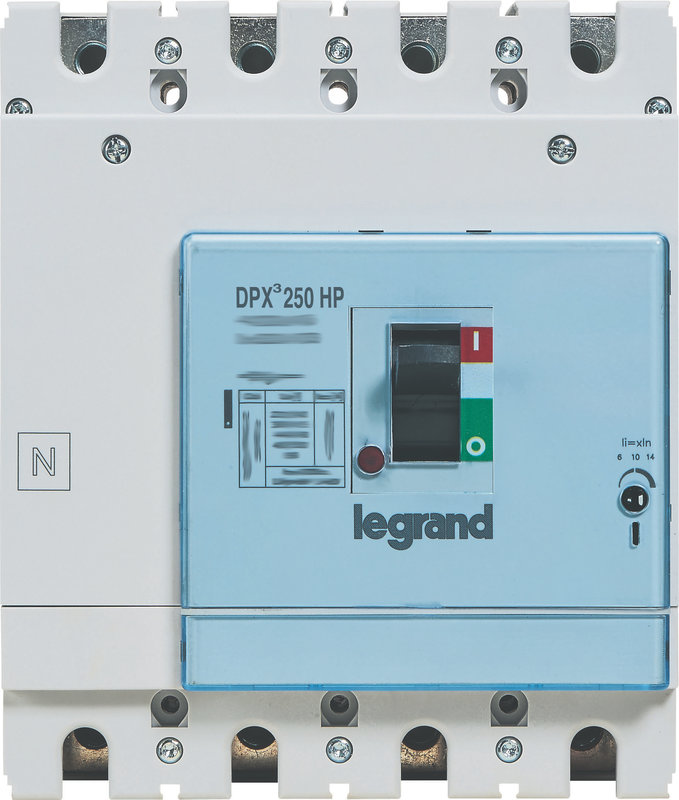 Legrand 423991 - Disjoncteur DPX³250HP magnétique seul pouvoir de coupure 100kA 4P 100A