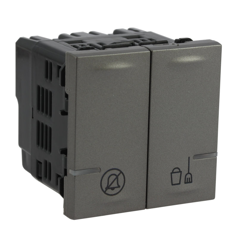 Legrand 570111 - Commande Artéor Ne pas Déranger et Faire la Chambre Magnésium