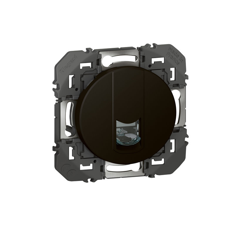 Legrand 600575 - Prise multimédia RJ45 catégorie6 STP dooxie composable noir