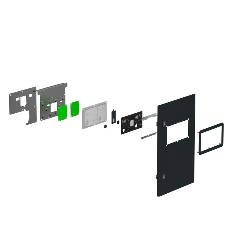 Legrand 981823 - Sous-ensemble kit écran borne Green'Up V3.2 pour recharge 1 véhicule électrique