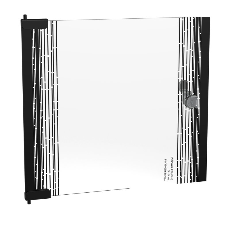 Legrand 981090 - Porte en verre complète pour coffret Linkeo 10pouces 6U RAL7016