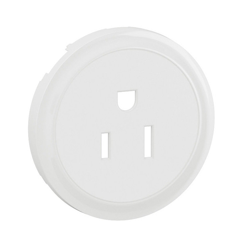 Legrand CB0131 - Enjoliveur prise 2P+T Standard Américain Céliane - Blanc