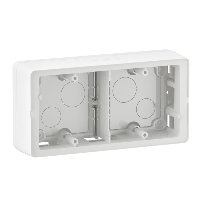 Legrand CB0232 - Cadre saillie Céliane 2 postes - livré avec vis - Blanc