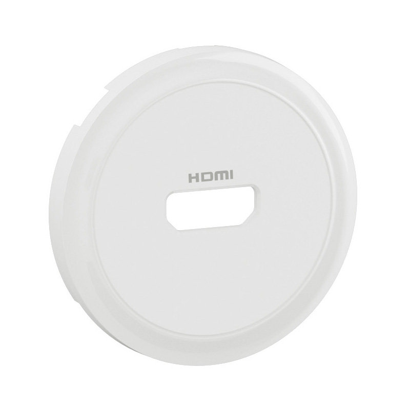 Legrand CB0314 - Enjoliveur prise audio vidéo HDMI préconnectorisée Céliane - Blanc