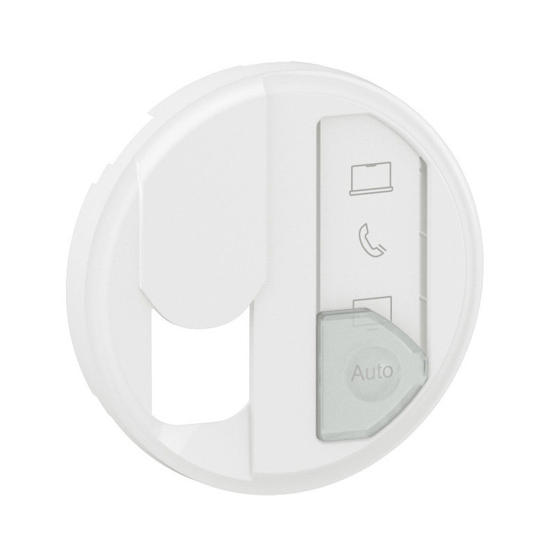 Legrand CB0348 - Enjoliveur prise simple RJ45 avec reprérage média Céliane - Blanc
