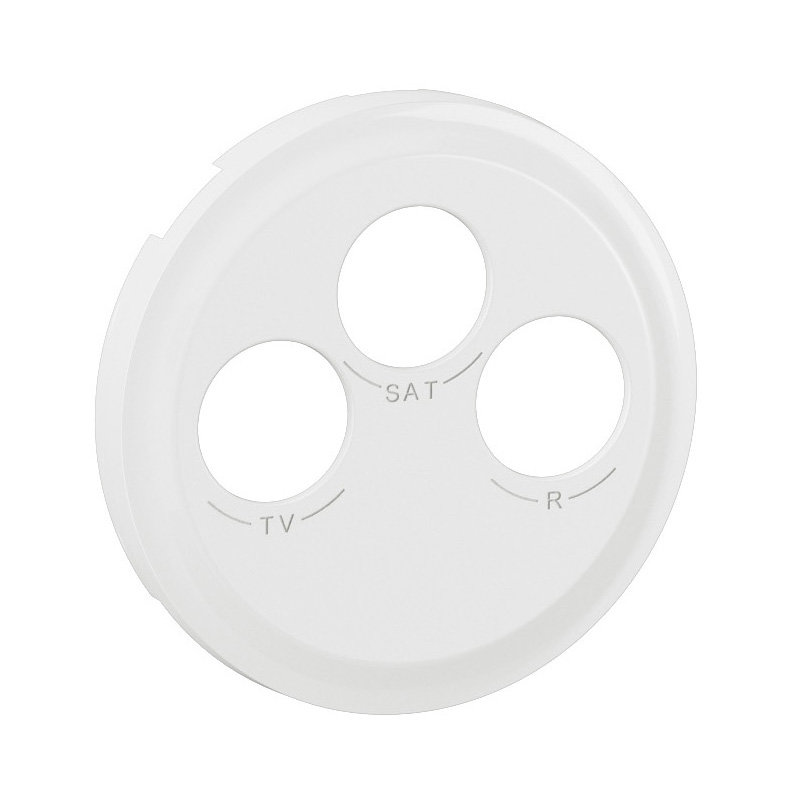 Legrand CB0388 - Enjoliveur prise TV-R-SAT DAB+ Céliane - Blanc