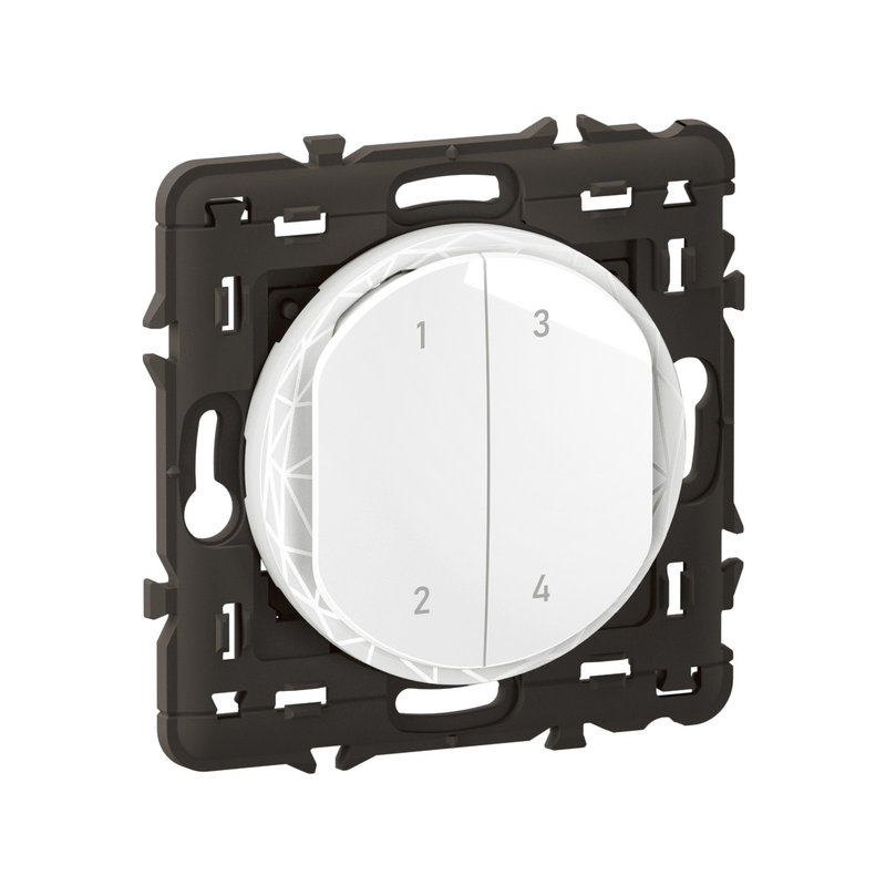 Legrand CB0424 - Commande 4 scénarios Self-e Céliane with Netatmo - Blanc