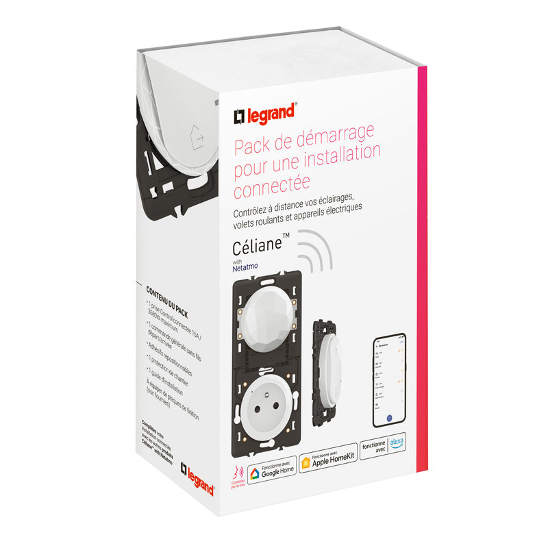 Legrand CB0443 - Pack de démarrage Céliane with Netatmo pour installation connectée - Blanc