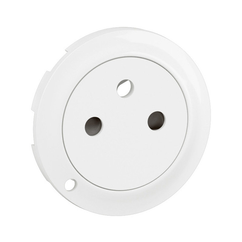 Legrand CB1111 - Enjoliveur prise 2P+T à voyant Céliane - Blanc