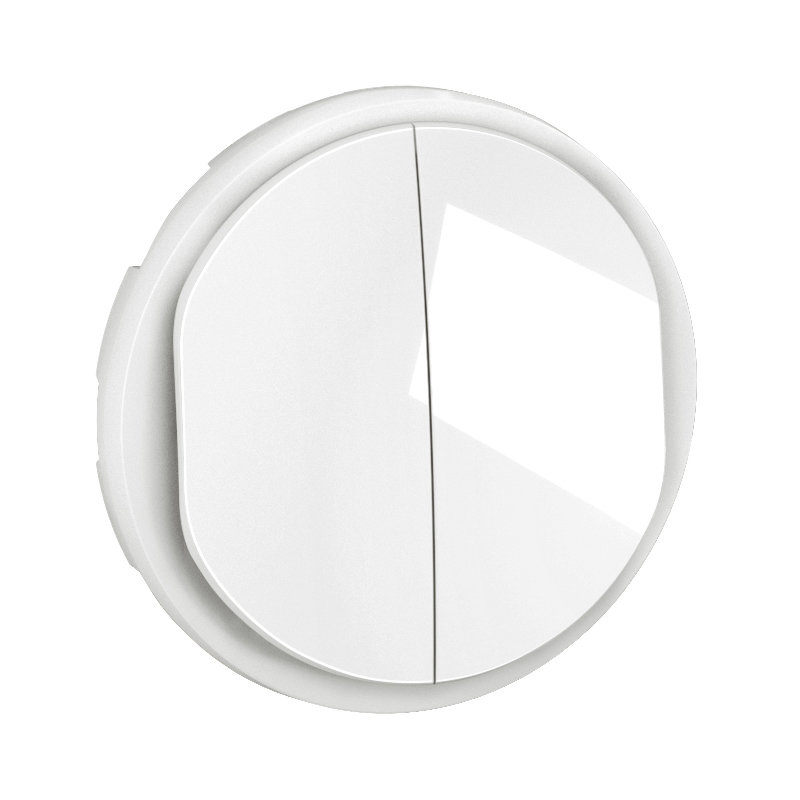 Legrand CB2001 - Enjoliveur double inter ou va-et-vient Céliane - Blanc
