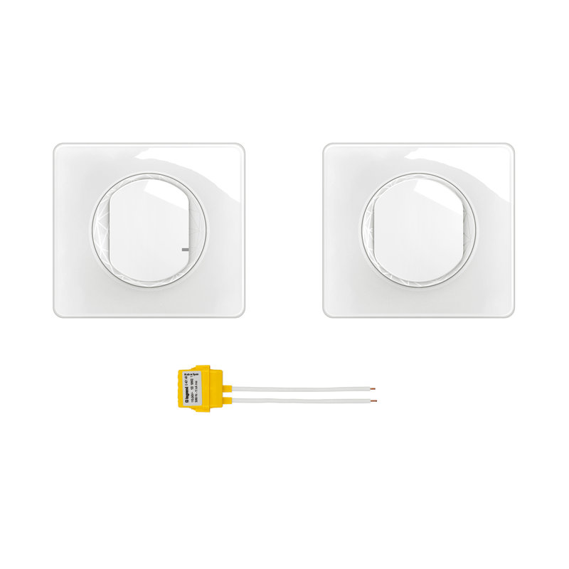 Legrand CB5404 - Prêt-à-Poser Céliane créer un va-et-vient, inter + cde Self-e - Blanc