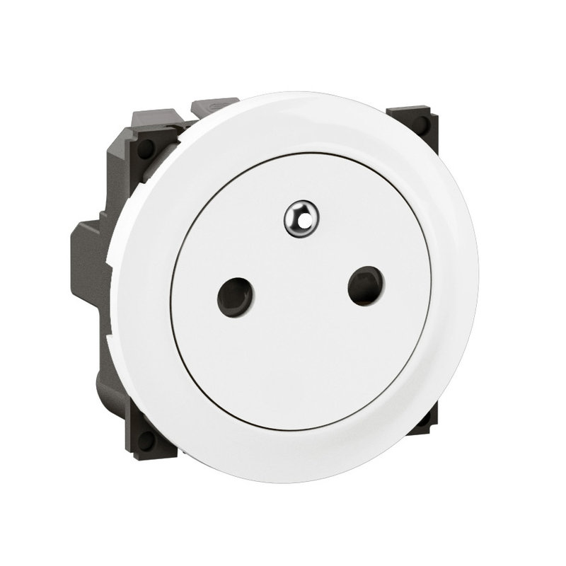 Legrand CF0111 - Prise 2P+T Surface Confort Céliane avec enjoliveur Blanc format Dépôt