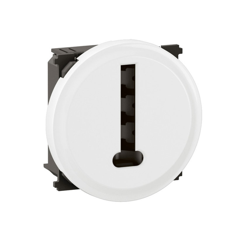 Legrand CF0338 - Prise téléphone Céliane 8 contacts avec enjoliveur Blanc format Dépôt
