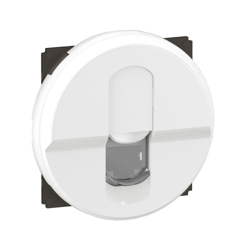 Legrand CF0347 - Prise RJ45 Céliane blindée Catégorie 6 STP - avec enjoliveur Blanc Format Dépôt