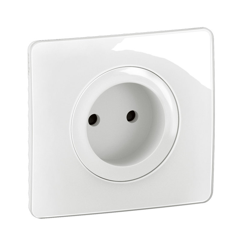 [LEG-CG0110] Legrand CG0110 - Prise 2P Céliane connexion à bornes automatiques complet Blanc