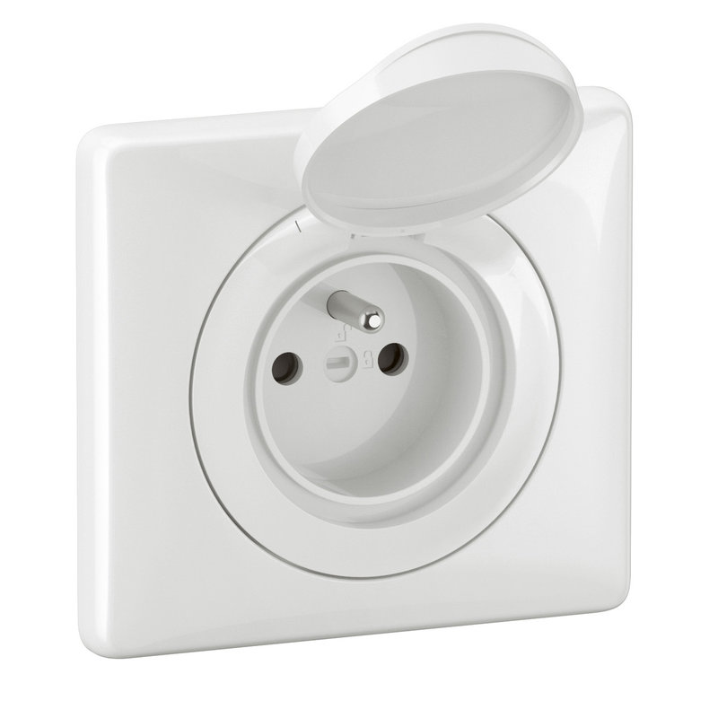 [LEG-CG8111] Legrand CG8111 - Prise 2P+T Surface Confort Céliane IP44 complet Blanc