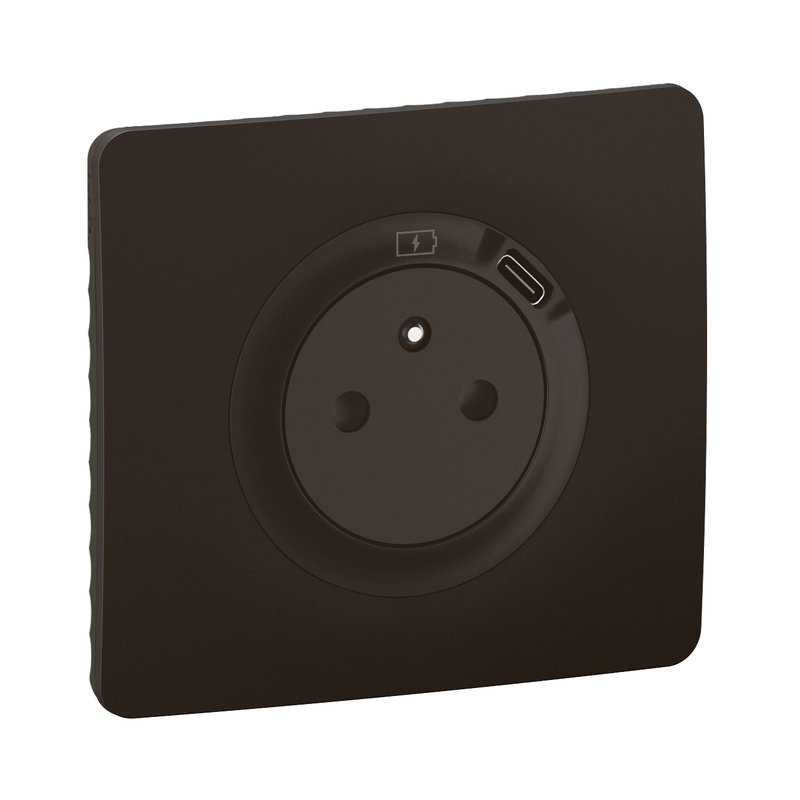 [LEG-CJ0140] Legrand CJ0140 - Prise 2P+T avec prise USB Type-C 7,5W Céliane complet Noir