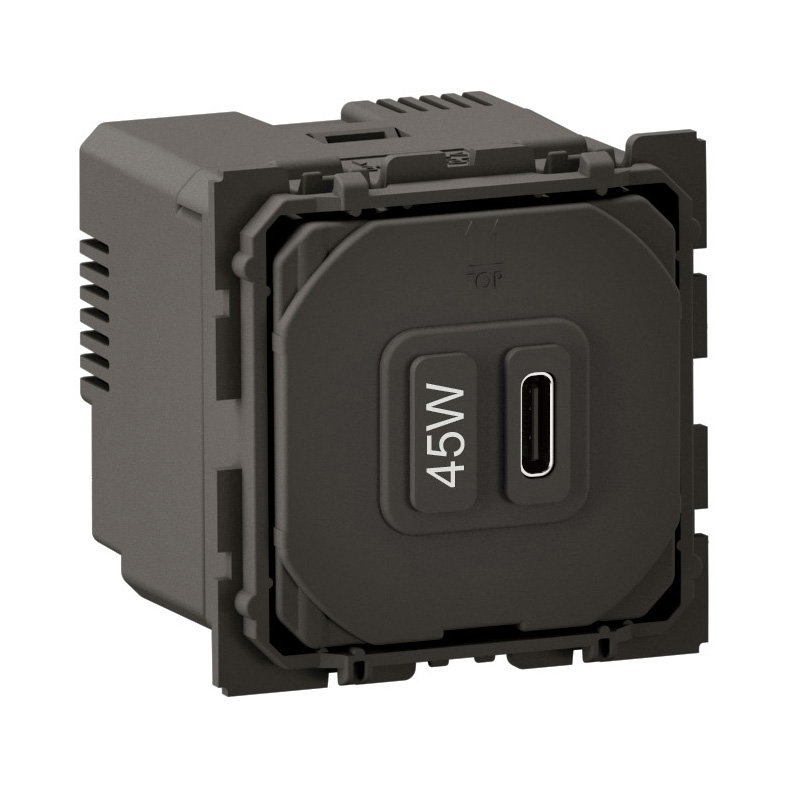 Legrand CM0156 - Prise USB Céliane Type-C 45W Power Delivery - bornes à vis