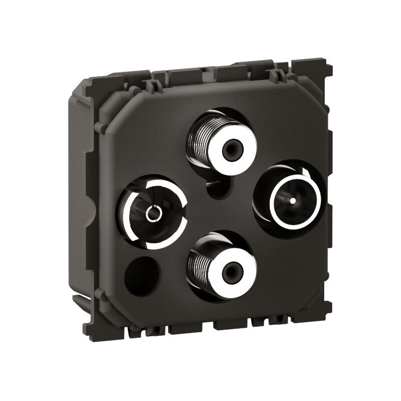 Legrand CM0393 - Prise télévision TV-R-SAT/SAT Céliane 2 câbles