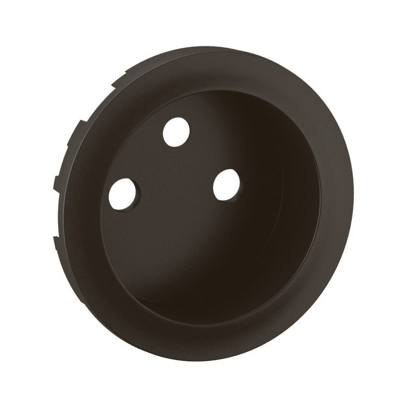 Legrand CN0116 - Enjoliveur prise 2P+T à puit bornes à vis Céliane - Noir