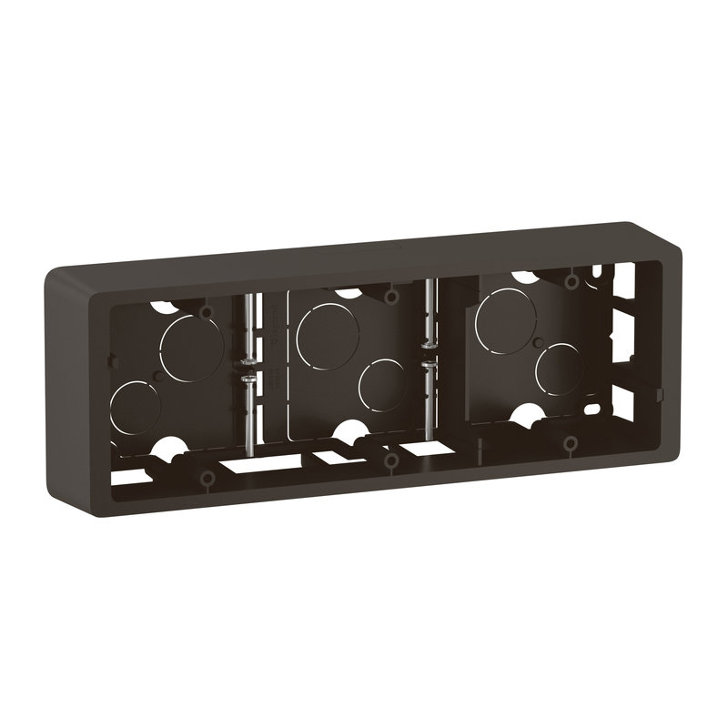 Legrand CN0233 - Cadre saillie Céliane 3 postes - livré avec vis - Noir