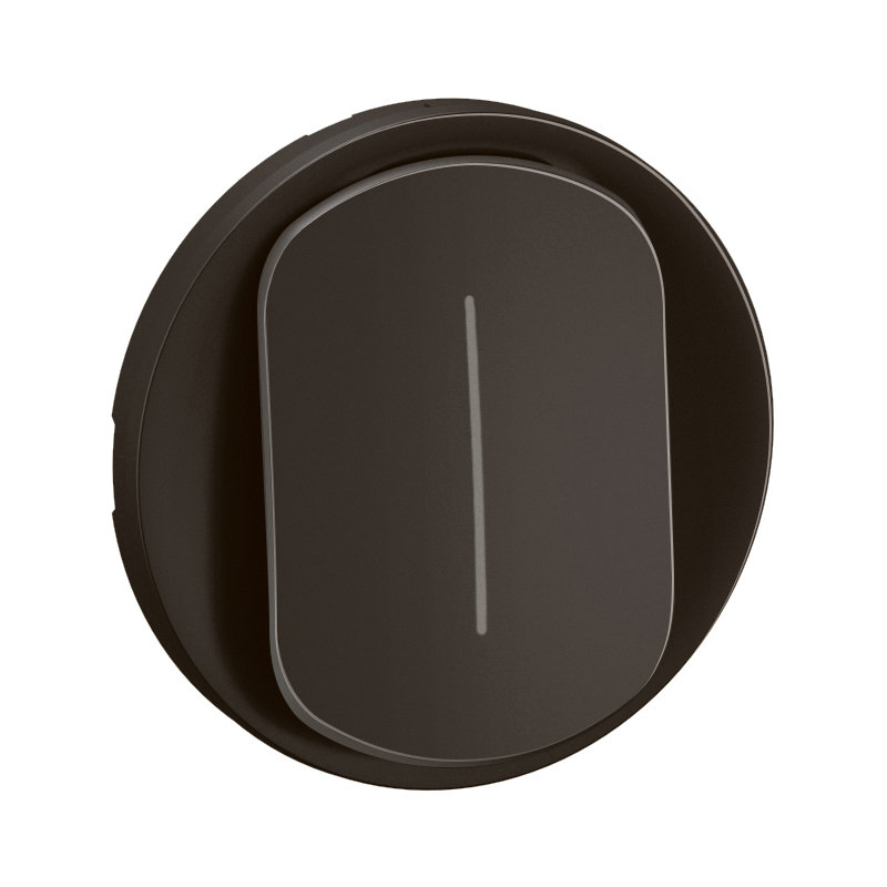 Legrand CN1005 - Enjoliveur permutateur à voyant Céliane - Noir