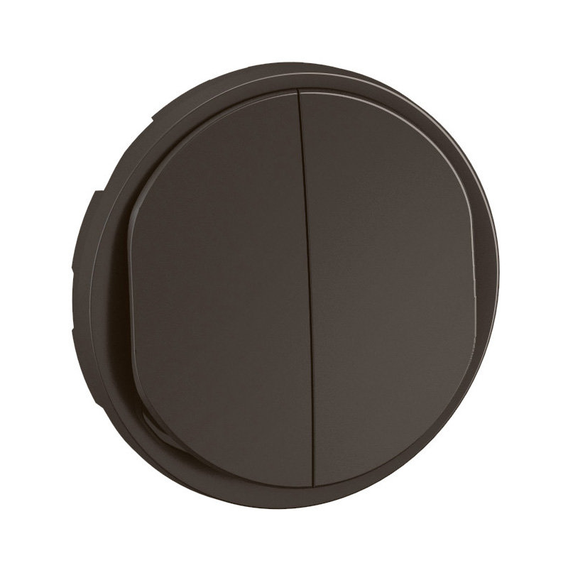 Legrand CN3001 - Enjoliveur double poussoir NO+NF lumineux Céliane - Noir