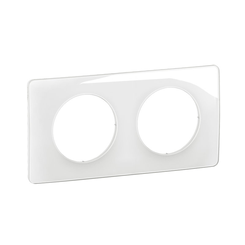 [LEG-CP0022] Legrand CP0022 - Plaque Céliane 2 postes - Blanc Emaillé emballage GD