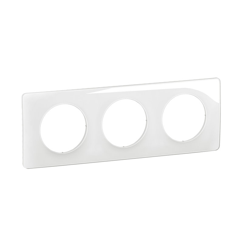 [LEG-CP0023] Legrand CP0023 - Plaque Céliane 3 postes - Blanc Emaillé emballage GD