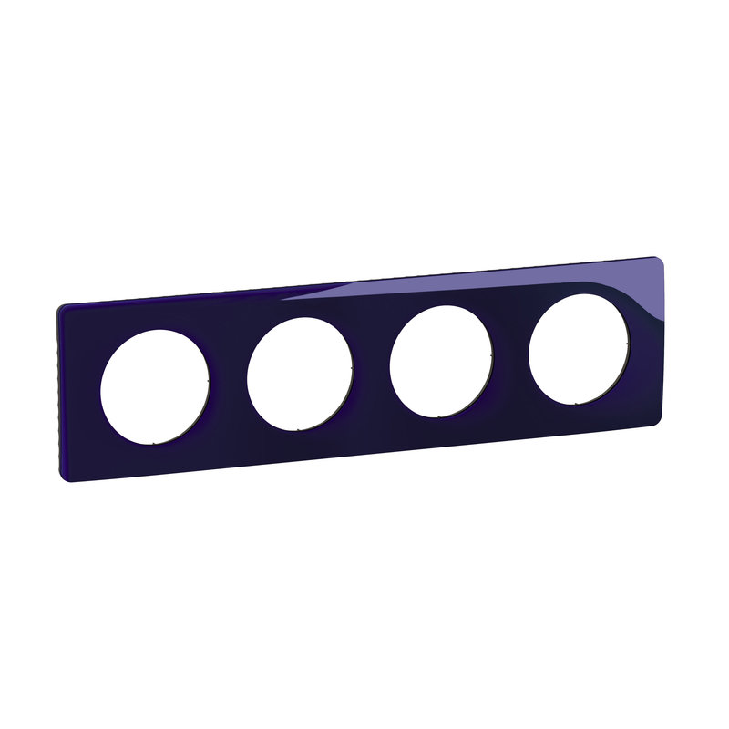 Legrand CP0304 - Plaque de finition Céliane 4 postes - Bleu de Four
