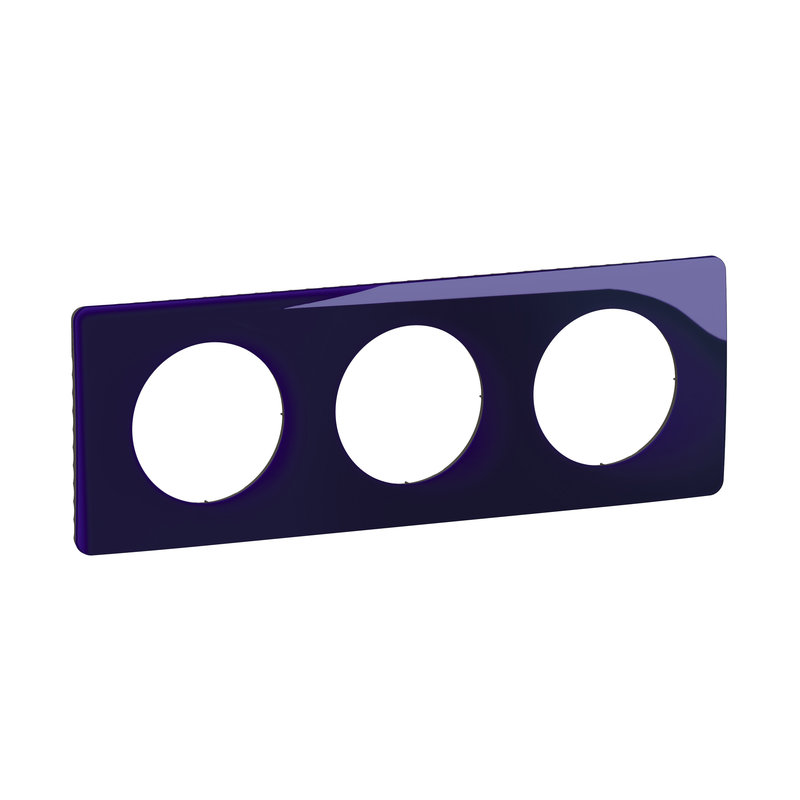 [LEG-CP0323] Legrand CP0323 - Plaque Céliane 3 postes - Bleu de Four emballage GD
